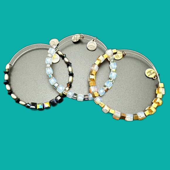 Bundle Alex & Ani Shinny Bead Beaded Bracelets - 3 bracelets - Picture 1 of 3